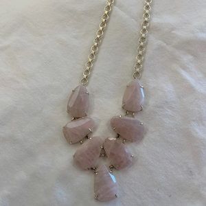 Kendra Scott harlie Necklace rose quartz